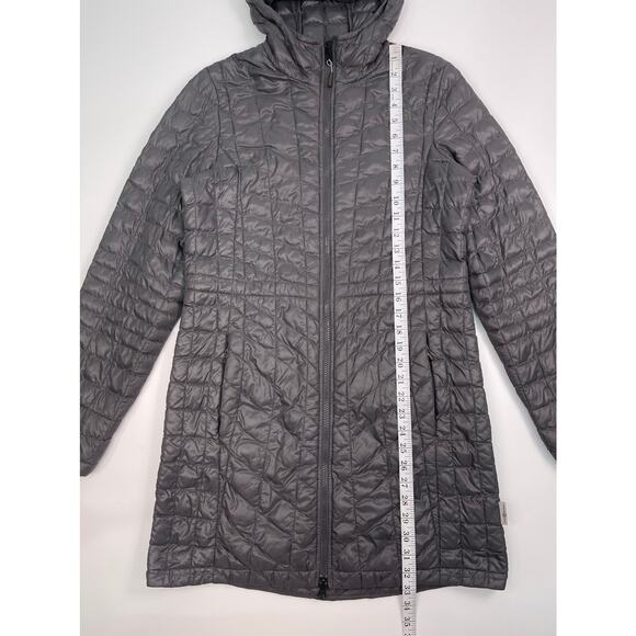 The North Face Women’s Long Quilted ThermoBall Hooded Puffer Coat Size M - Picture 11 of 13